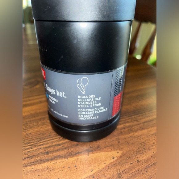 Thermos 16oz Insulated Food Jar with Folding Spoon, Matte Black - Picture 2 of 8